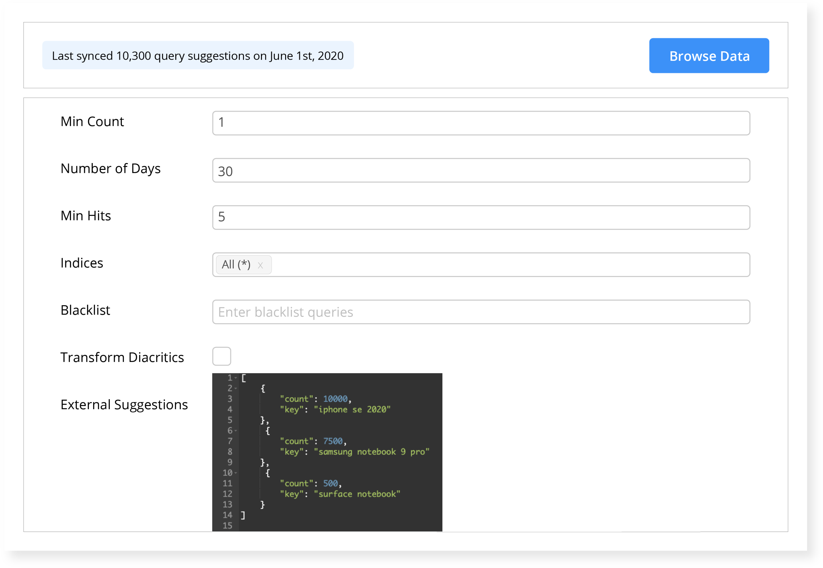 Query Suggestions